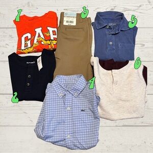 Boys Size 4/4T Bundle – Vineyard Vines, Baby Gap, Class Club, Old Navy –6 Pieces